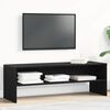 vidaXL TV Cabinet Black Oak Engineered Wood 47.2 x 15.7 x 15.7 in