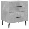vidaXL Bedside Cabinet Set of 2 Concrete Grey