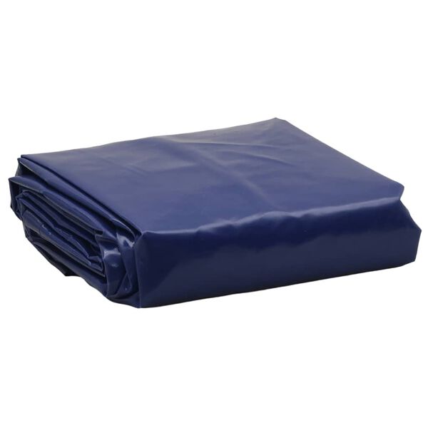 vidaXL Tarpaulin Blue Ø 6.6 ' 7.11 oz/ft²