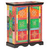 vidaXL Hand Painted Sideboard 23.6"x11.8"x29.5" Solid Mango Wood