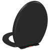 vidaXL Soft-close Toilet Seat with Quick-release Design Black