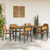 vidaXL Garden Chair 6 pcs Brown 56 x 57 x 87cm Solid Acacia wood