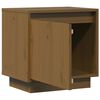 vidaXL Bedside Cabinet Set of 2 Honey brown Solid pinewood Small