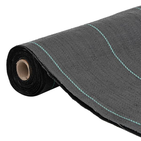vidaXL Weed Membrane Black Polypropylene Large Durable Weed Membrane