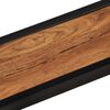 vidaXL Wall Shelf Set of 2 Natural wood and black