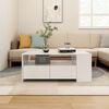 vidaXL Coffee Table White Engineered wood Medium Coffee Table