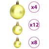 vidaXL Christmas Bauble Set of 100 Light green Polystyrene