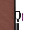 vidaXL Retractable Side Awning Brown