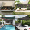 vidaXL Sunshade Sail 1.75 oz/ft² Triangular Black 16.4x23.0x23.0' HDPE