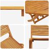 vidaXL Garden Dining Set Folding 5 pcs Brown solid acacia wood
