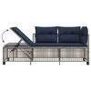 vidaXL Patio Sofa Set Grey
