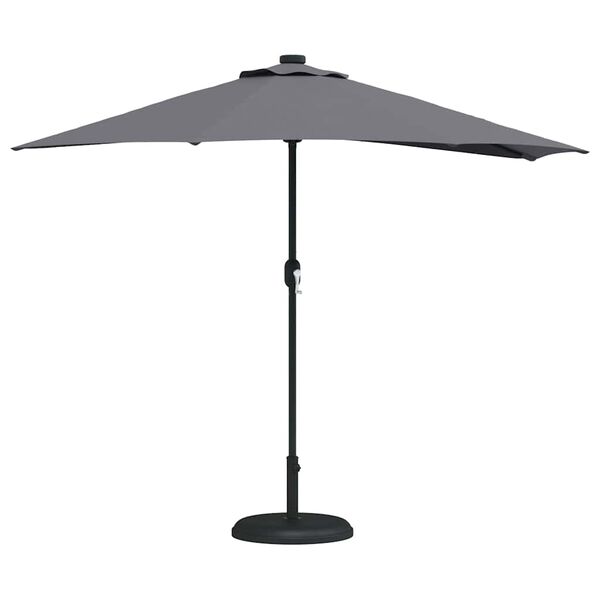 vidaXL Garden Parasol Anthracite 115.75 x 59.06 x 88.19 in