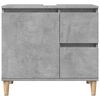 vidaXL Bathroom Furniture Set Concrete Grey