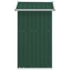 vidaXL Garden Shed Green Galvanized steel 49.6x38.4x69.7 in Garden Shed