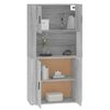 vidaXL Highboard Grey sonoma Engineered wood Medium Highboard