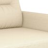 vidaXL 2-seater Sofa Cream 100% Polyester, Metal, Textilene