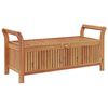 vidaXL Garden Storage Bench Cream white, natural wood