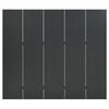 vidaXL 5-Panel Room Divider Anthracite 78.7"x70.9" Steel