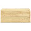 vidaXL Garden Lounge Set Natural Wood Treated Pinewood Standard Durable