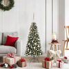 vidaXL Artificial Christmas Tree with 150 LEDs Green 47.24 in