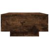 vidaXL Coffee Table Smoked Oak Engineered Wood Low Coffee Table