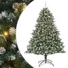 vidaXL Artificial Christmas Tree with 300 LEDs Green 94.49 in