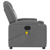 vidaXL Electric Massage Recliner Chair Dark Gray