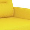 vidaXL 2-seater Sofa Light Yellow Fabric (100% polyester), metal, textilene