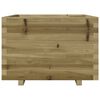 vidaXL Garden Planter Natural Wood Solid Pine Wood Medium Durable