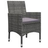 vidaXL Dining Set Grey, Dark Grey