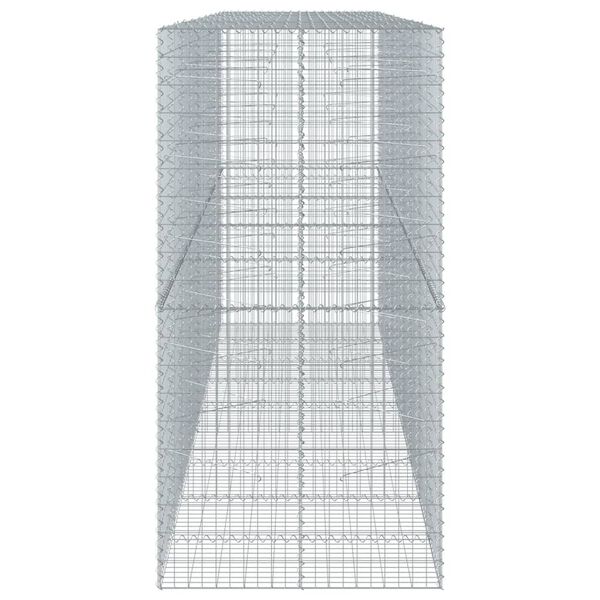 vidaXL Gabion Basket Silver Galvanized iron wire Extra Large Durable