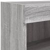 vidaXL TV Cabinet Set of 2 Grey sonoma Engineered wood