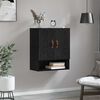 vidaXL Wall Cabinet Black oak 60 x 31 x 70 cm Engineered wood