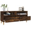 vidaXL TV Cabinet Smoked Oak Engineered wood, Eucalyptus wood
