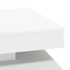 vidaXL Coffee Table White Engineered wood Medium Rotatable
