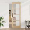 vidaXL Sliding Door ORKDAL Natural 30.71 x 91.34 in