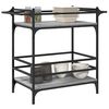 vidaXL Kitchen Trolley Gray Sonoma 32.3"x15.7"x30.9" Engineered Wood