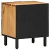 vidaXL Bedside Cabinet Acacia Solid acacia wood, engineered wood, and metal