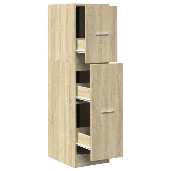 vidaXL Apothecary Cabinet Sonoma Oak Engineered Wood