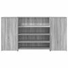 vidaXL Reception Desk Grey sonoma Engineered wood Large Reception Desk