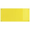 vidaXL Kitchen Backsplash 2 pcs Yellow 43.31 x 19.69 in Tempered Glass