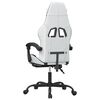 vidaXL Gaming Chair White and Black Faux leather, metal, plywood, foam