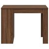 vidaXL Desk Brown Oak Engineered wood Medium Desk Rectangular Modern