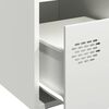 vidaXL Sideboard White Cold-rolled Steel 13.8x15.4x28.9 in Sideboard