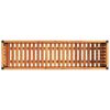 vidaXL Garden Planter 43.3"x11.8"x10.8" Solid Wood Acacia and Steel