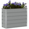 vidaXL Planter Light Grey 39.37 x 15.75 x 29.53 in Steel