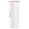 vidaXL Bathroom Furniture Set White Engineered wood, acrylic