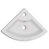 Bathroom Sink Basin Ceramic Corner White