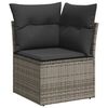vidaXL Garden Sofa Set Grey