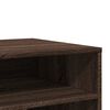 vidaXL Printer Stand with Wheels Brown Oak 23.6"x19.7"x26.4"